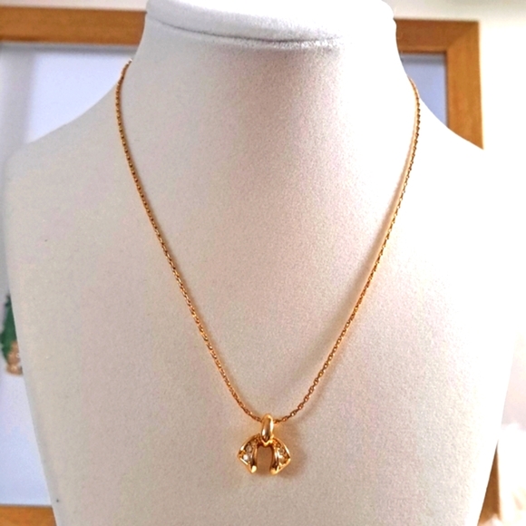 Christian Dior Gold Necklace Authentic